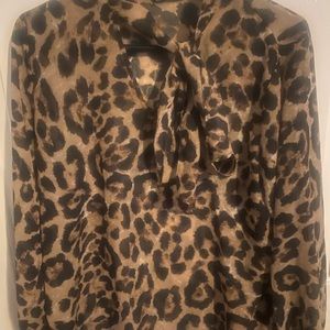 Leopard print blouse